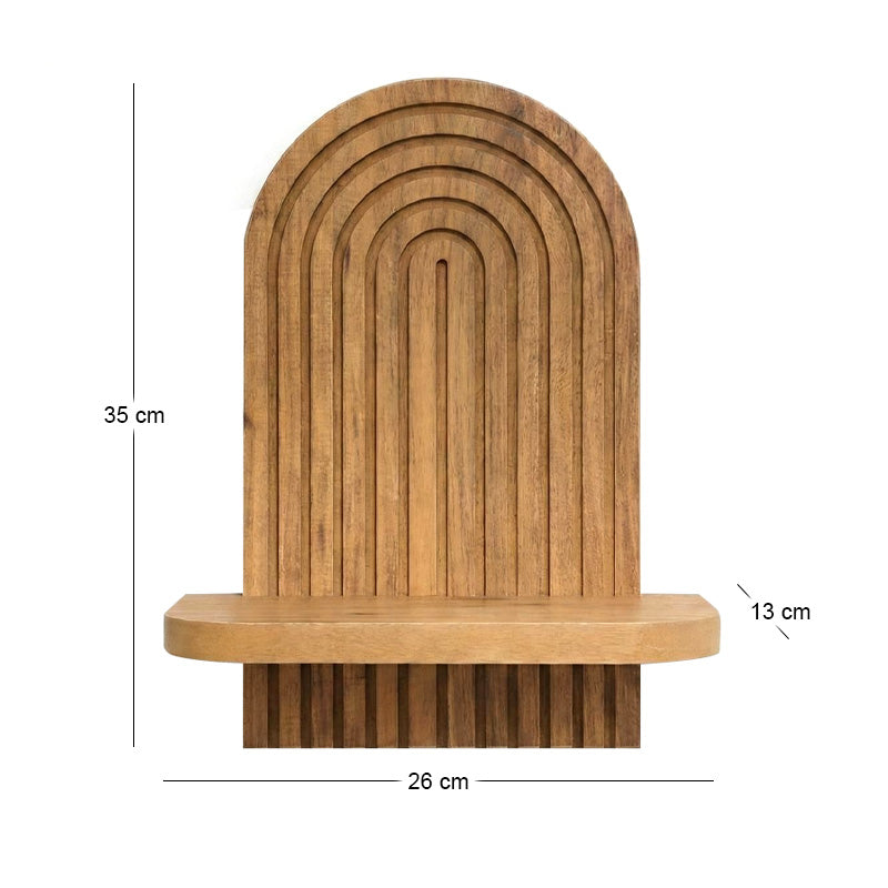 Ραφιέρα Τοίχου Artwill MDF Χρώμα Oak 26x13x35