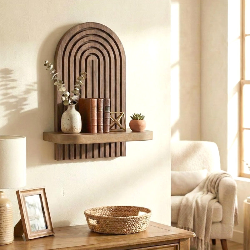 Ραφιέρα Τοίχου Artwill MDF Χρώμα Wenge 26x13x35