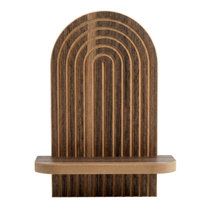 Ραφιέρα Τοίχου Artwill MDF Χρώμα Wenge 26x13x35