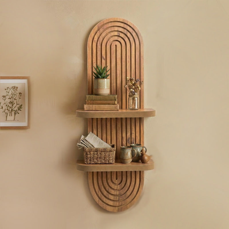 Ραφιέρα Τοίχου Artwill MDF Χρώμα Oak 26x13x70
