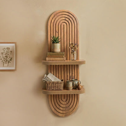 Ραφιέρα Τοίχου Artwill MDF Χρώμα Oak 26x13x70