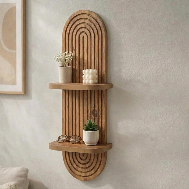 Ραφιέρα Τοίχου Artwill MDF Χρώμα Oak 26x13x70