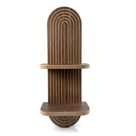Ραφιέρα Τοίχου Artwill MDF Χρώμα Wenge 26x13x70