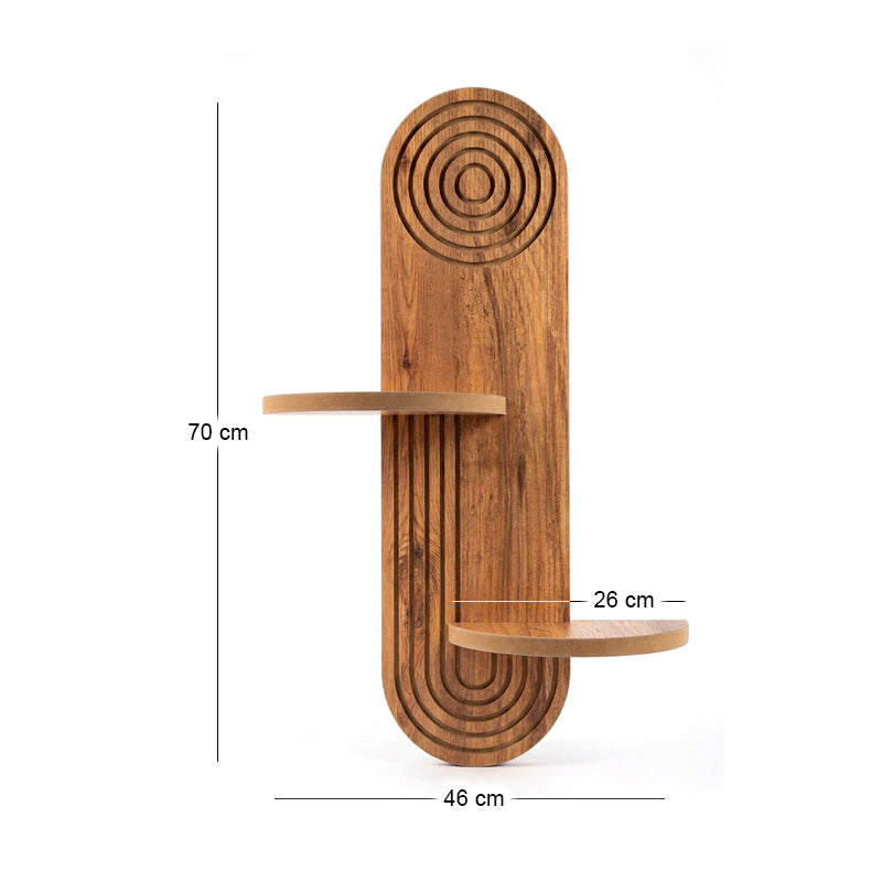 Ραφιέρα Τοίχου Artwill MDF Χρώμα Oak 46x13x70