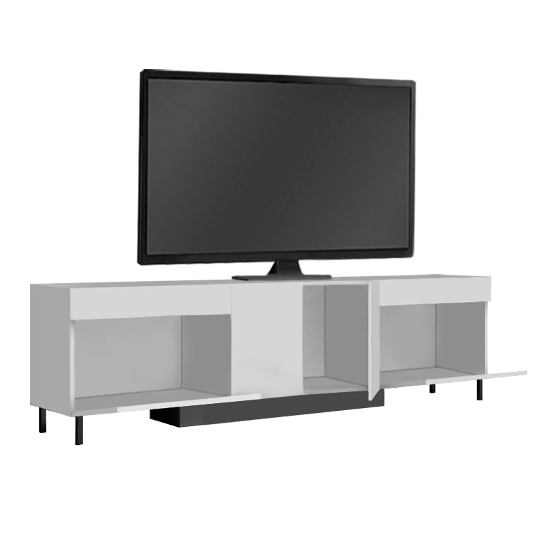 Έπιπλο Τηλεόρασης Arlen με LED RGB Χρώμα Λευκό 180x32x50