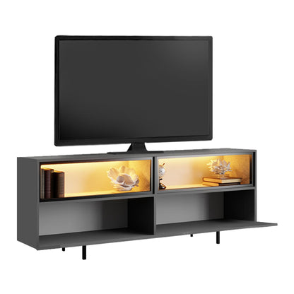 Έπιπλο Τηλεόρασης Eco με LED RGB Χρώμα Ανθρακί 180x32x67