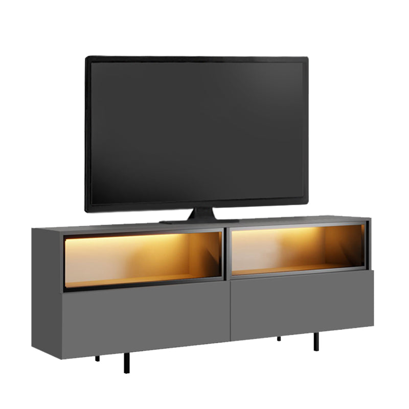 Έπιπλο Τηλεόρασης Eco με LED RGB Χρώμα Ανθρακί 180x32x67