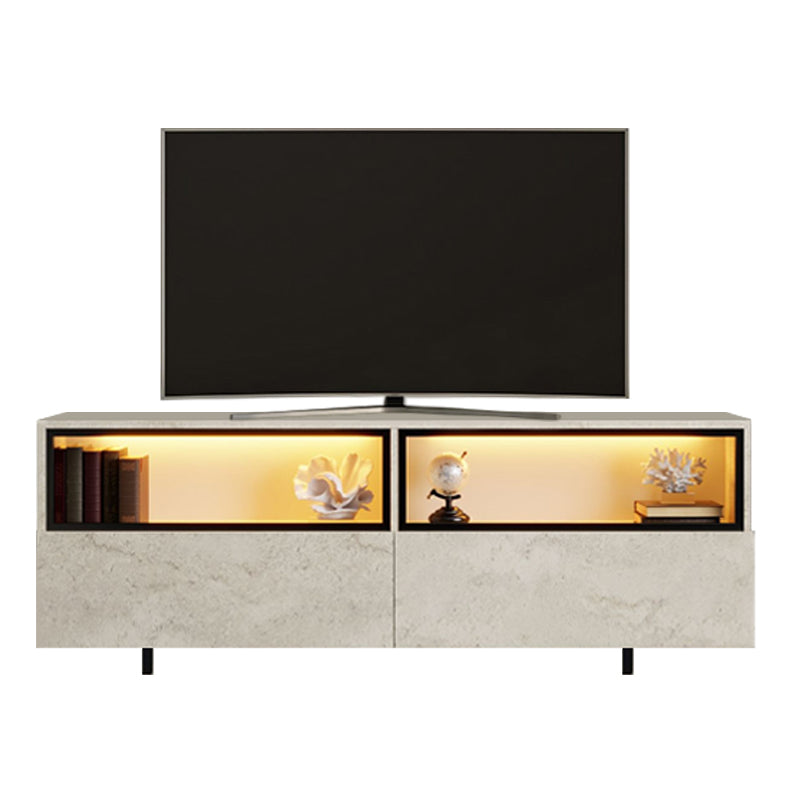 Έπιπλο Τηλεόρασης Eco με LED RGB Χρώμα Travertine 180x32x67