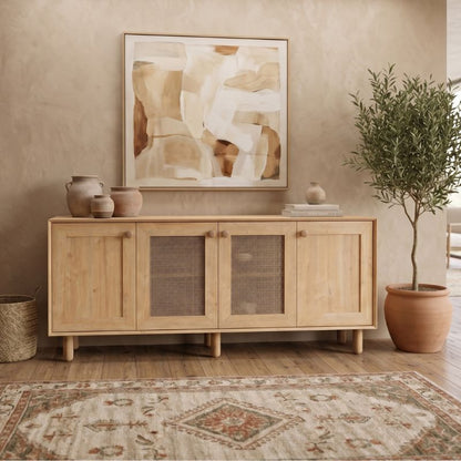 Μπουφές Bohemian Χρώμα Φυσικό Οξιάς 180x40x75