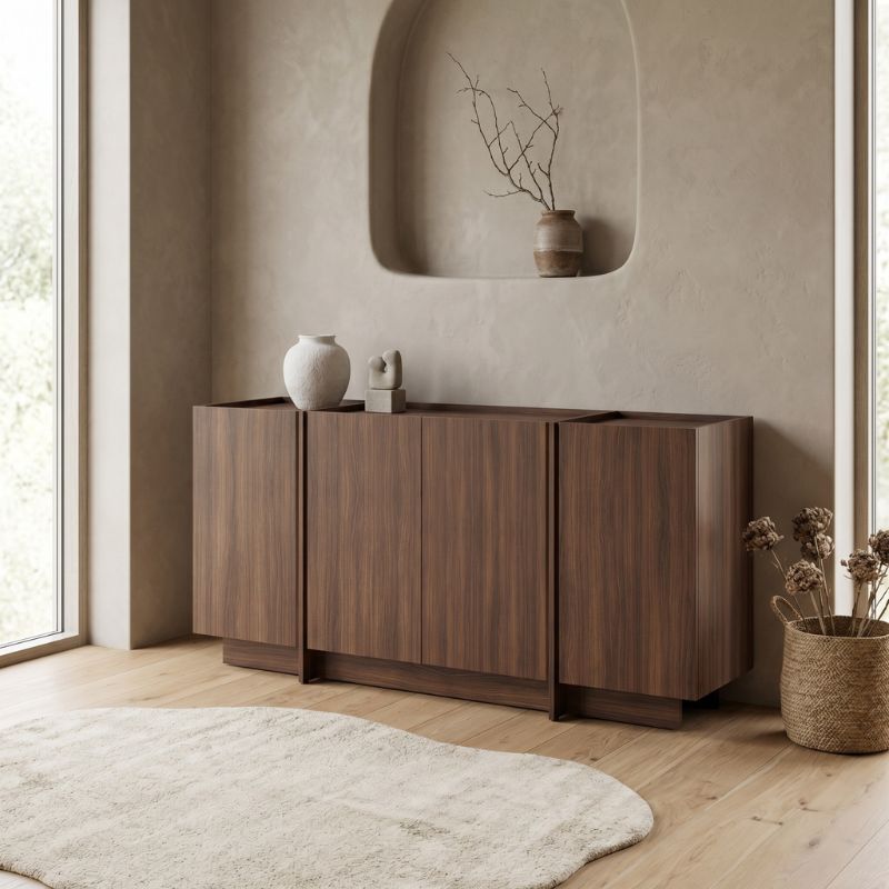 Μπουφές Dorma Χρώμα Καρυδί 180x45x80,2