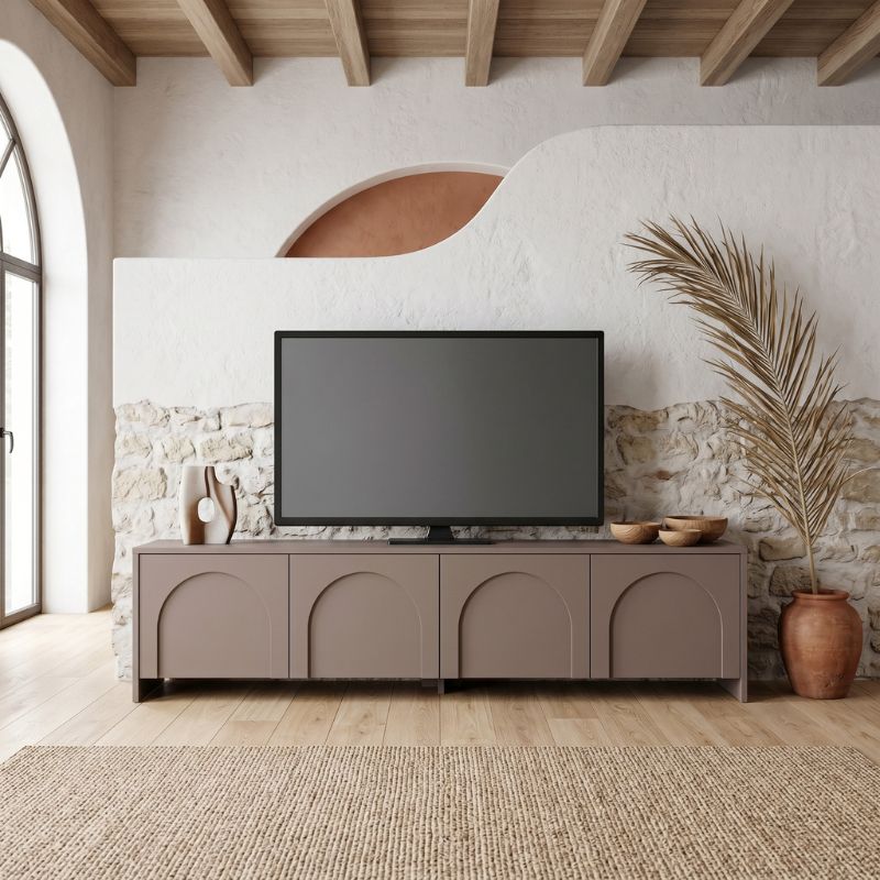 Έπιπλο Τηλεόρασης Aurelia Χρώμα Μόκα 180x32x45