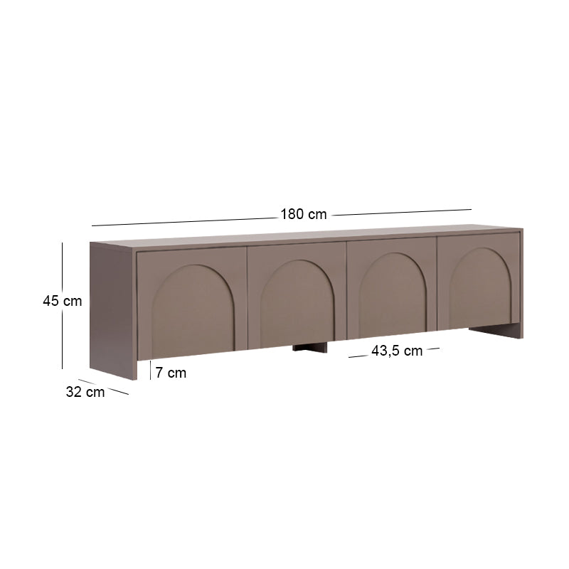 Έπιπλο Τηλεόρασης Aurelia Χρώμα Μόκα 180x32x45
