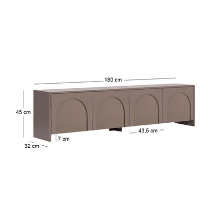 Έπιπλο Τηλεόρασης Aurelia Χρώμα Μόκα 180x32x45