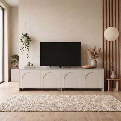 Έπιπλο Τηλεόρασης Aurelia Χρώμα Κρεμ 180x32x45