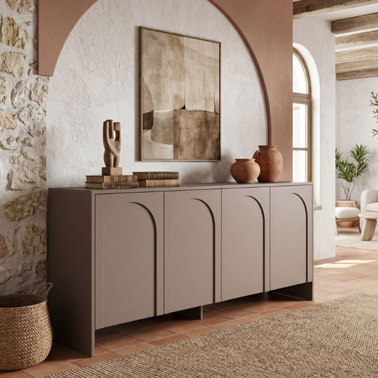 Μπουφές Aurelia Χρώμα Μόκα 180x45x80
