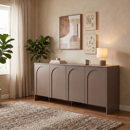 Μπουφές Aurelia Χρώμα Μόκα 180x45x80
