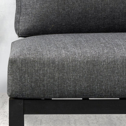 Σαλόνι Κήπου Echo Σετ 3 Τμχ Μέταλλο - Ξύλο Χρώμα Μαύρο - Γ