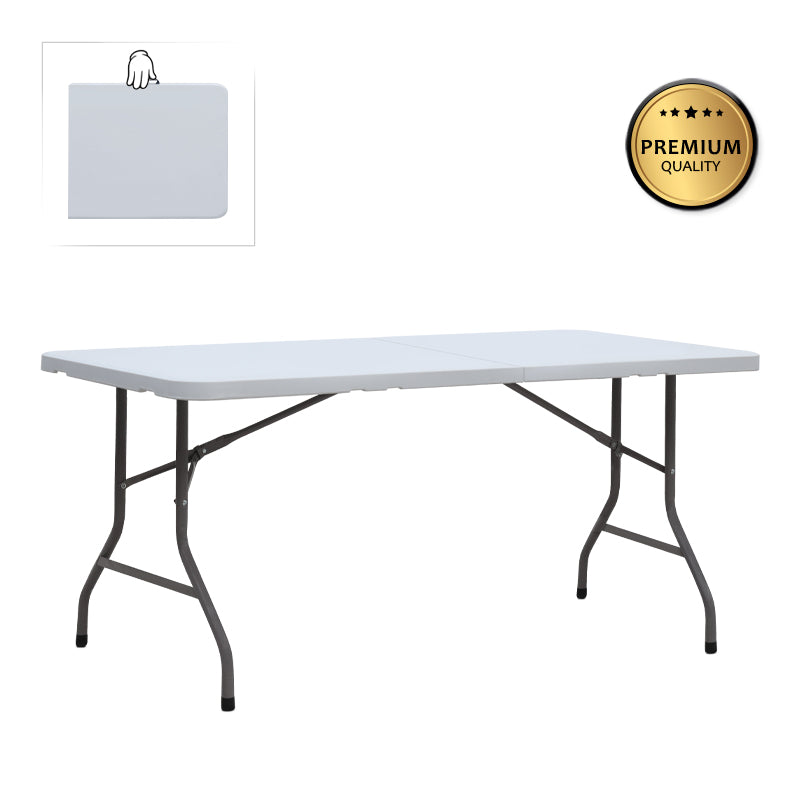 Τραπέζι Catering - Συνεδρίου Capri Πτυσσόμενο - Βαλίτσα Χρώμα Λευκό του Πάγου 183x76x74