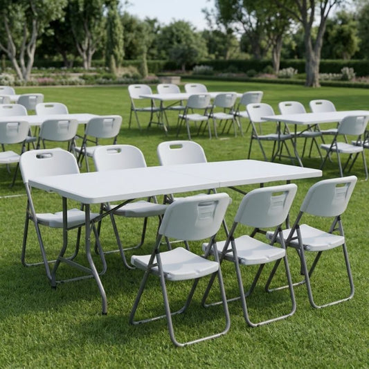 Καρέκλα Catering - Συνεδρίου Capri Πτυσσόμενη Χρώμα Λευκό του Πάγου 45x50x88