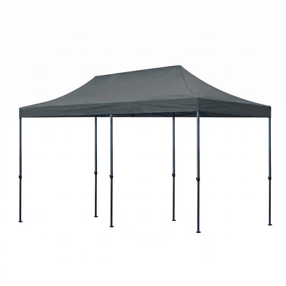 Κιόσκι - Gazebo Bari Πτυσσόμενο Μεταλλικός Σκελετός - Αδιάβροχο Ύφασμα Χρώμα Γκρι 3x6x3,2m