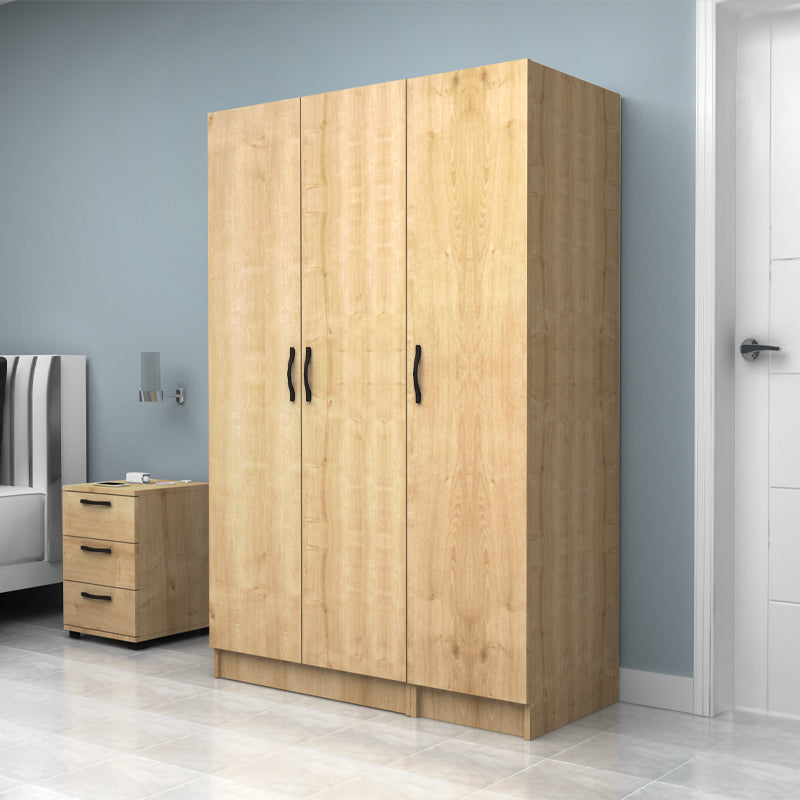 Ντουλάπα Ρούχων Vivian Τρίφυλλη Χρώμα Φυσικό Οξιάς 120x51,8x181