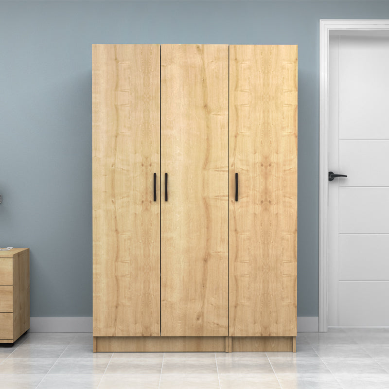 Ντουλάπα Ρούχων Vivian Τρίφυλλη Χρώμα Φυσικό Οξιάς 120x51,8x181