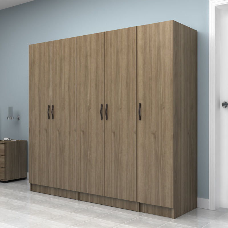 Ντουλάπα Ρούχων Vivian Πεντάφυλλη Χρώμα Καρυδί 200x51,8x181