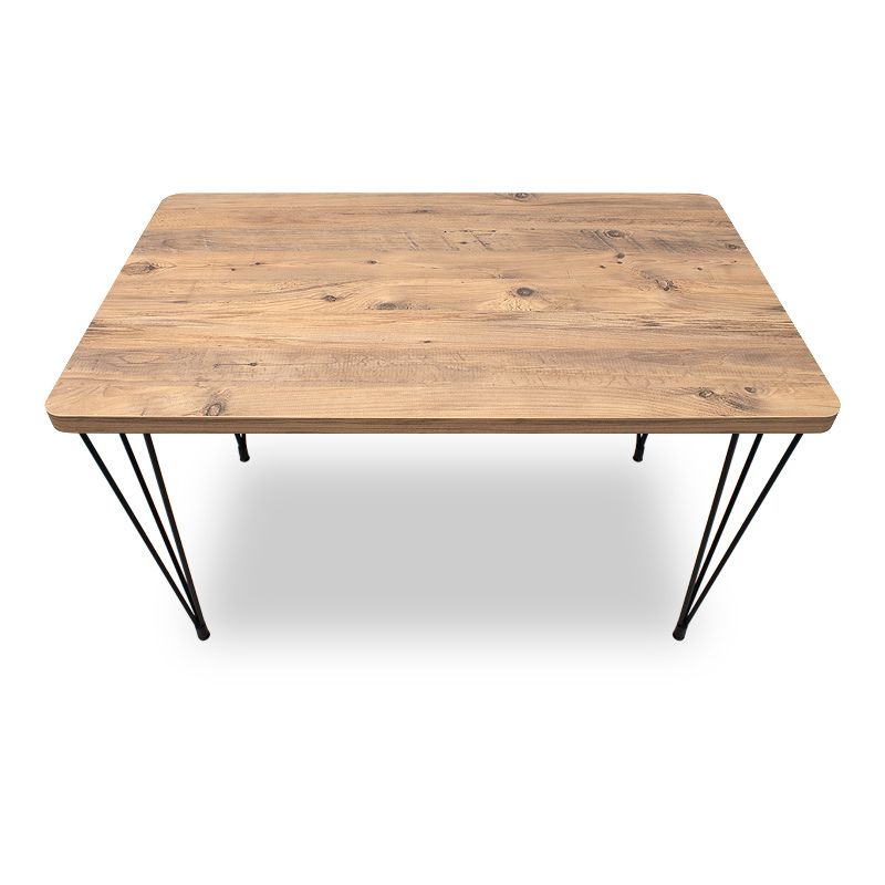 Σετ Τραπεζαρία 5 Τμχ Roger - Chiara MDF - Ύφασμα Χρώμα Ακακίας - Γκρι 120x70x75