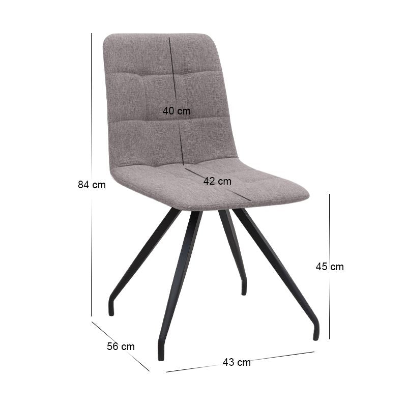 Σετ Τραπεζαρία 5 Τμχ Darlen - Bianca Χρώμα Sapphire Oak - Ανοιχτό Μπεζ 125x72x74