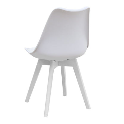 Σετ Τραπεζαρία 5 Τμχ Darlen - Viva Χρώμα Λευκό 125x72x74