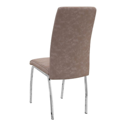 Σετ Τραπεζαρία 5 Τμχ Darlen - Alma Χρώμα Λευκό - Μπεζ 125x72x74