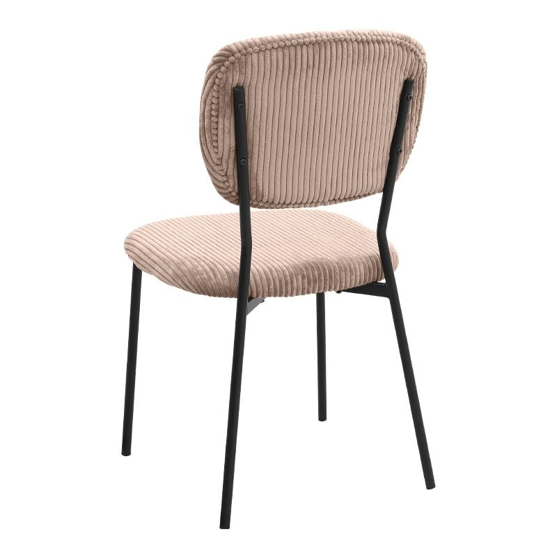 Σετ Τραπεζαρία 5 Τμχ Darlen - Kevin Χρώμα Λευκό - Μόκα 125x72x74