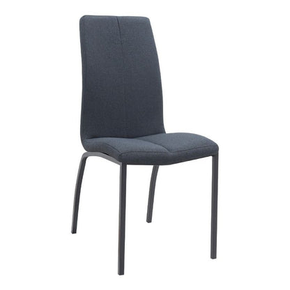 Σετ Τραπεζαρία 5 Τμχ Darlen - Fina Χρώμα Sencron Black - Ανθρακί 125x72x74