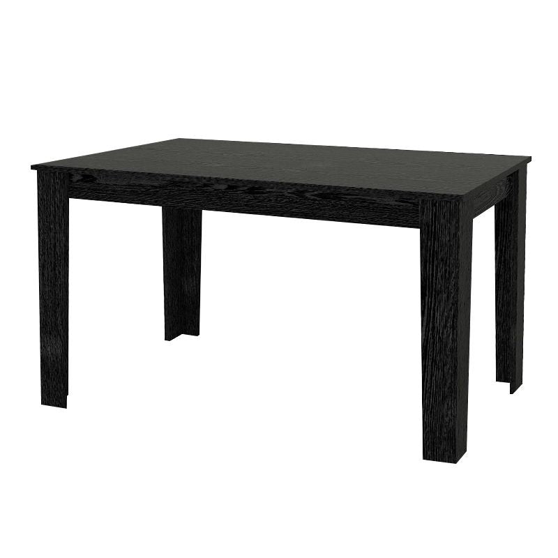 Σετ Τραπεζαρία 5 Τμχ Darlen - Chiara Χρώμα Sencron Black - Ανθρακί 125x72x74