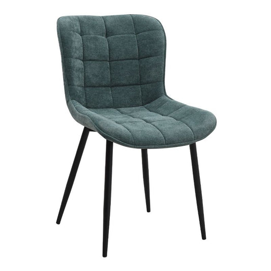 Σετ Τραπεζαρία 5 Τμχ Darlen - Chiara Χρώμα Sencron Black - Πράσινο 125x72x74