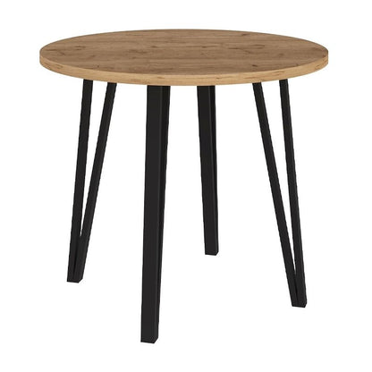 Σετ Τραπεζαρία 5 Τμχ Xana - Nova Χρώμα Sepet Oak - Cappuccino Ø90x77,7