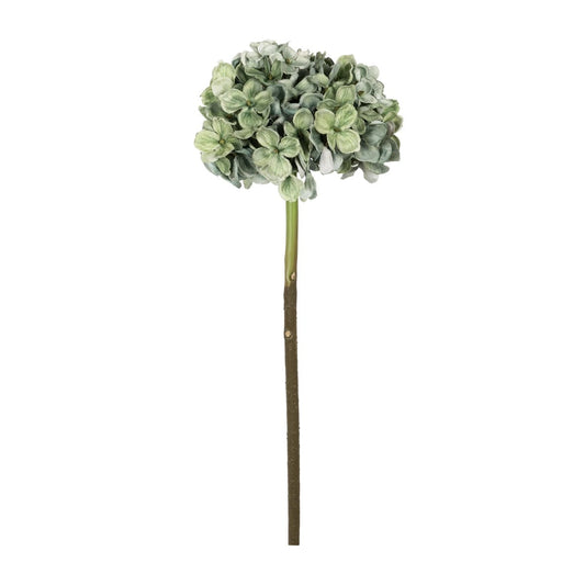 GREEN HYDRANGEA BRANCH 21316 Τεχνητό Διακοσμητικό Κλαδί Πράσινη Ορτανσία Y47cm
