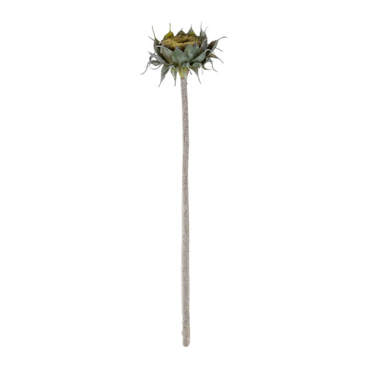 GREEN SUNFLOWER BRANCH 21378 Τεχνητό Διακοσμητικό Κλαδί Ηλιοτρόπιο Πράσινο Y60cm