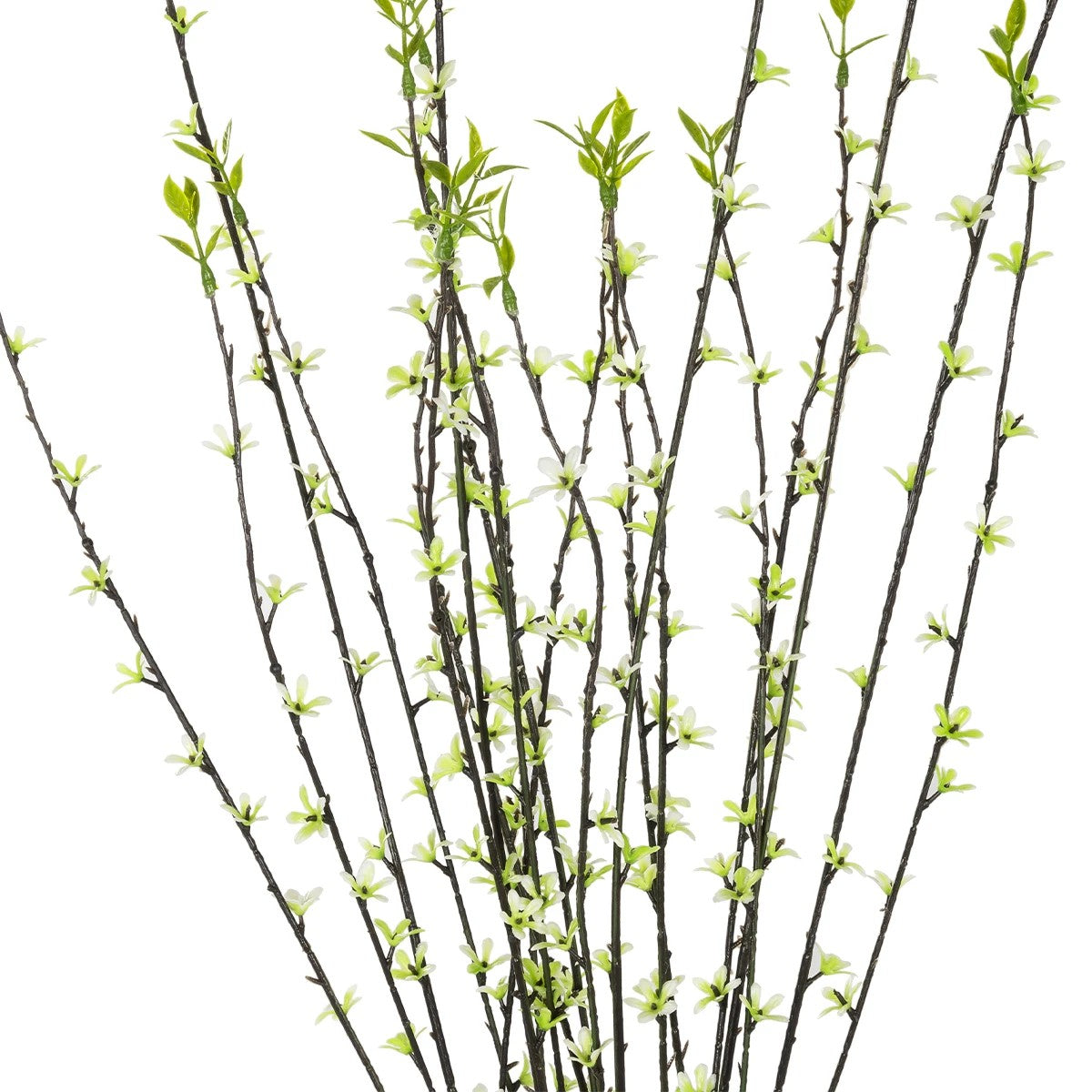 GREEN WILLOW FLOWER BRANCH 21458 Τεχνητό Διακοσμητικό Κλαδί Λευκή Ιτιά Y86cm