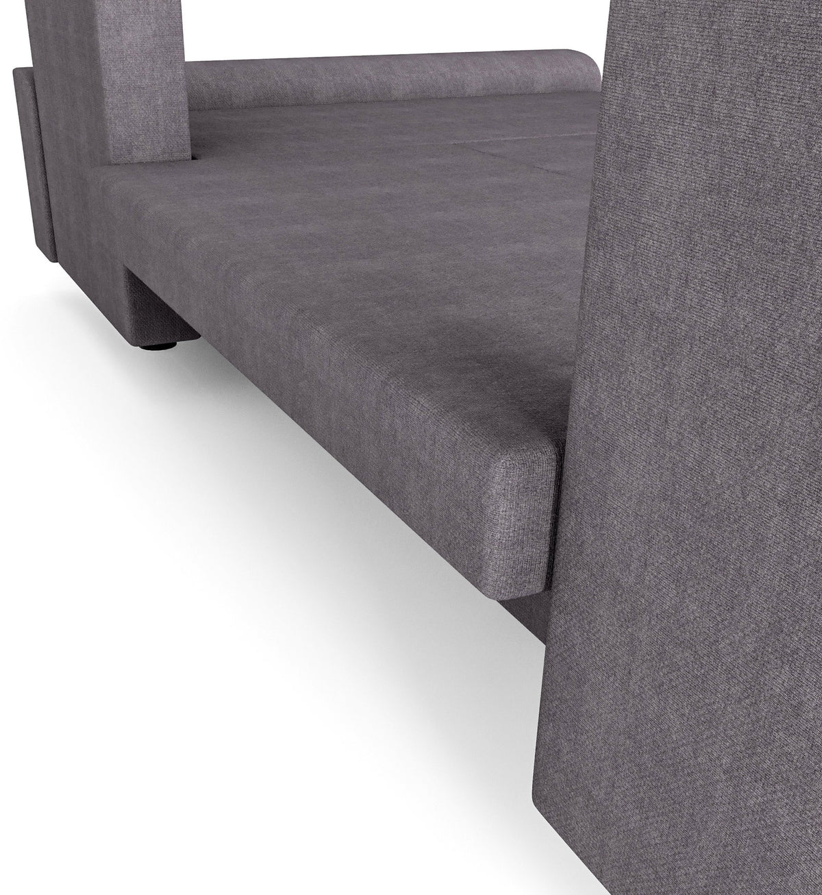 Γωνιακός Καναπές Dennis U Μαύρο - Γκρι Σκούρο 305x140x90