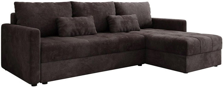 Γωνιακός Καναπές Ralevia Καφέ 226x84x85