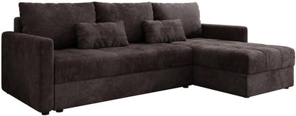 Γωνιακός Καναπές Ralevia Καφέ 226x84x85