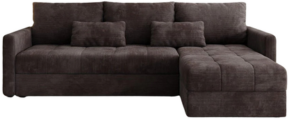 Γωνιακός Καναπές Ralevia Καφέ 226x84x85