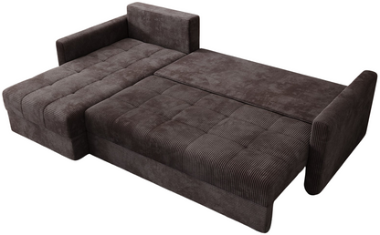 Γωνιακός Καναπές Ralevia Καφέ 226x84x85