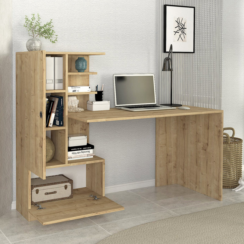 Γραφείο Εργασίας Domingo Χρώμα Sapphire Oak 149,5x60x120