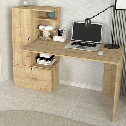 Γραφείο Εργασίας Domingo Χρώμα Sapphire Oak 149,5x60x120