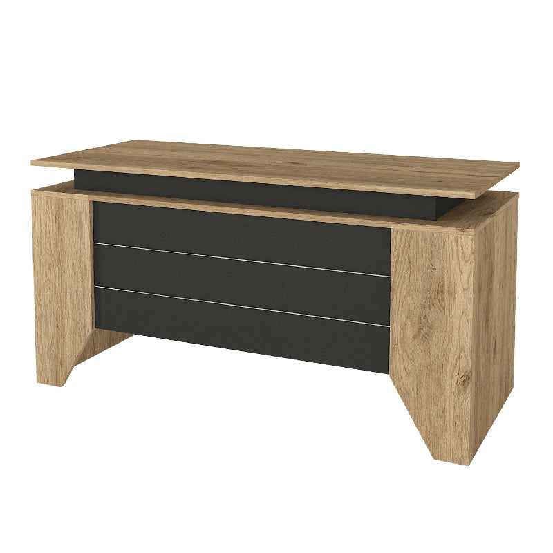 Γραφείο Εργασίας Remida Χρώμα Sepet Oak - Ανθρακί 140x60x76,9