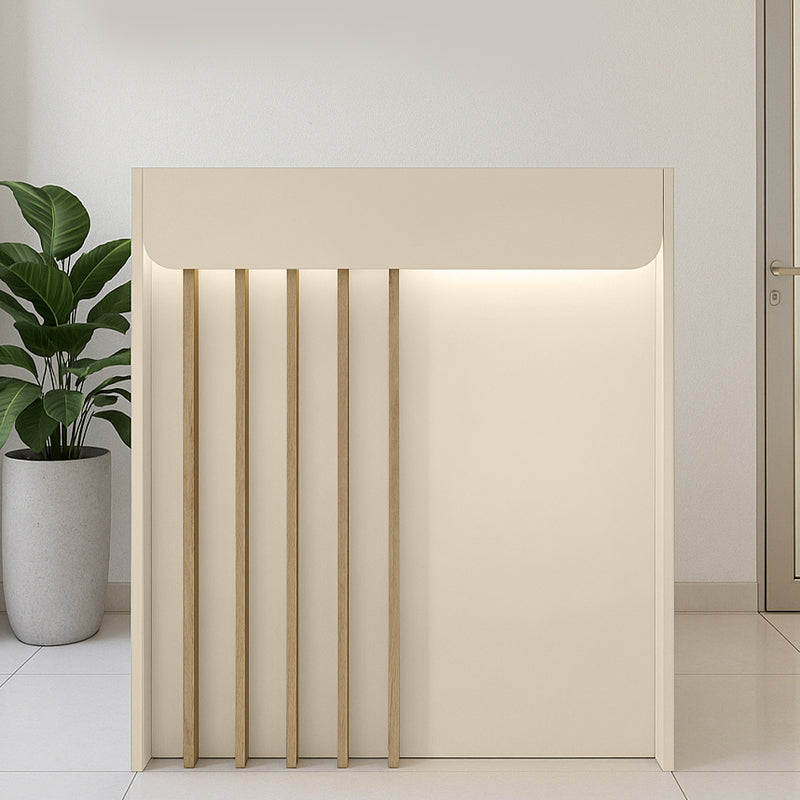 Γραφείο Υποδοχής - Reception Karibu με LED Χρώμα Sandstone - Sepet Oak 90x40x100