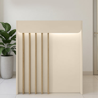 Γραφείο Υποδοχής - Reception Karibu με LED Χρώμα Sandstone - Sepet Oak 90x40x100