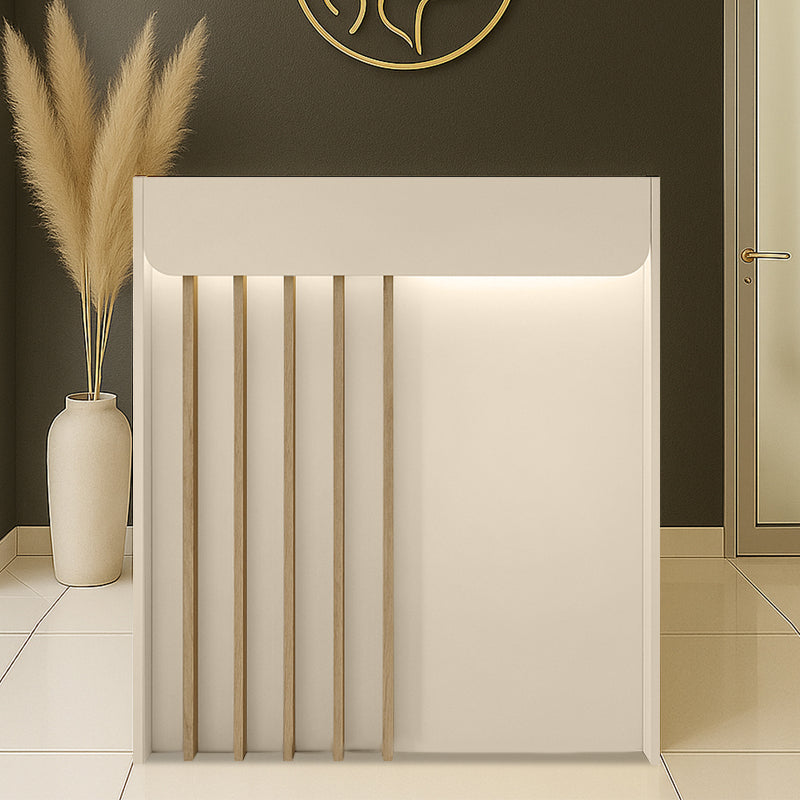 Γραφείο Υποδοχής - Reception Karibu με LED Χρώμα Sandstone - Sepet Oak 90x40x100